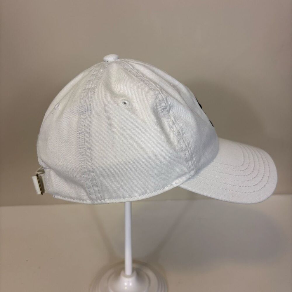 Adidas White Adjustable Back Cotton Packable‎ Baseball Hat Unisex - Picture 4 of 7